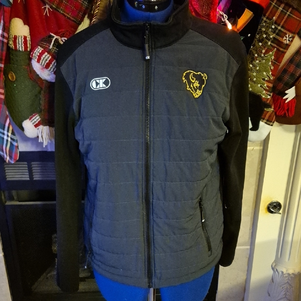 Cliff Keen Full Zip Sz. Small:21.5"×25". Black Performance Jacket.(#1629A)